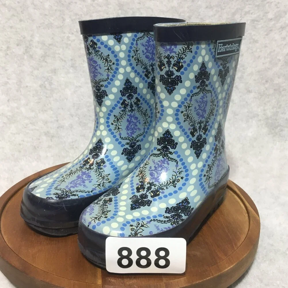 Hartstrings Toddler Rainboots Size 6 Blue